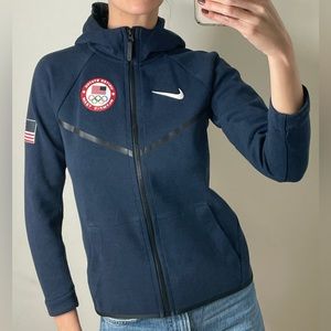 United States Olympic Team Zip Hoodie / Nike Jacket, Authentic from the Olympics